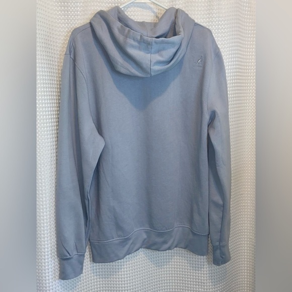 Woman’s Kangol‎ baby blue cotton blend fleece hoodie size XL fits like medium - Picture 12 of 14